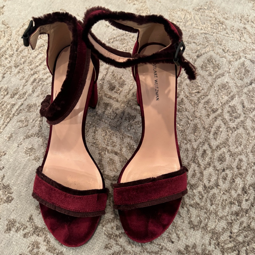 Worn Once Stuart Weitzman On The Fringe Heel Size… - image 2